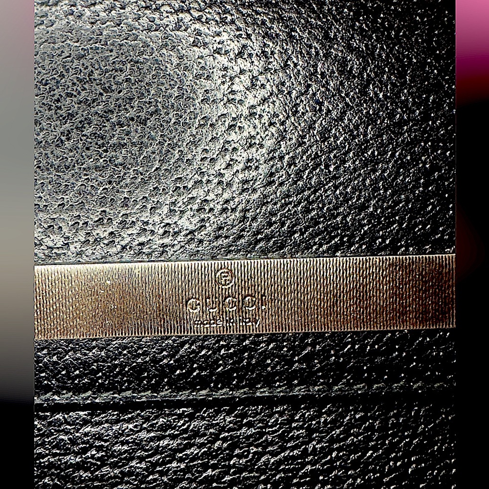 GUCCI Long Large Leather Wallet Black - Picture 8 of 16